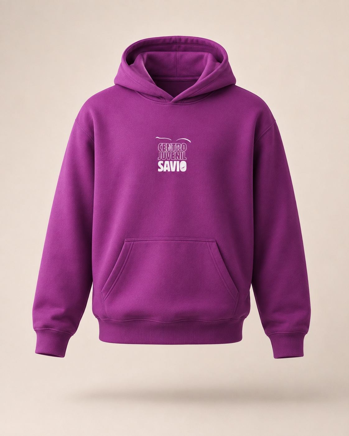 Sudadera Sabes Silbar morada frontal